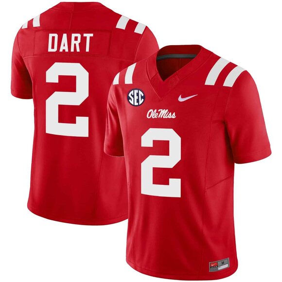 Mens Youths Size Available Jaxson Dart Red Vapor Stitched Jersey